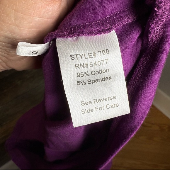 Cabi L Purple Wrap V Neck Long Sleeve Bodycon Spicy Sexy Top Blouse - Picture 6 of 7